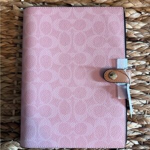 Coach Powder Pink Notebook A5 size